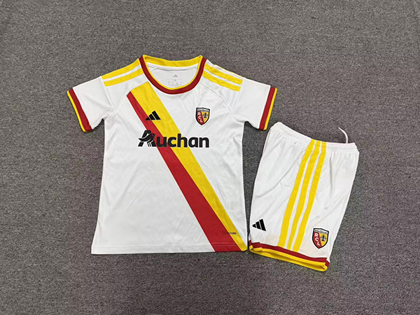 Kids-RC Lens 26/27 Third White Soccer Jersey